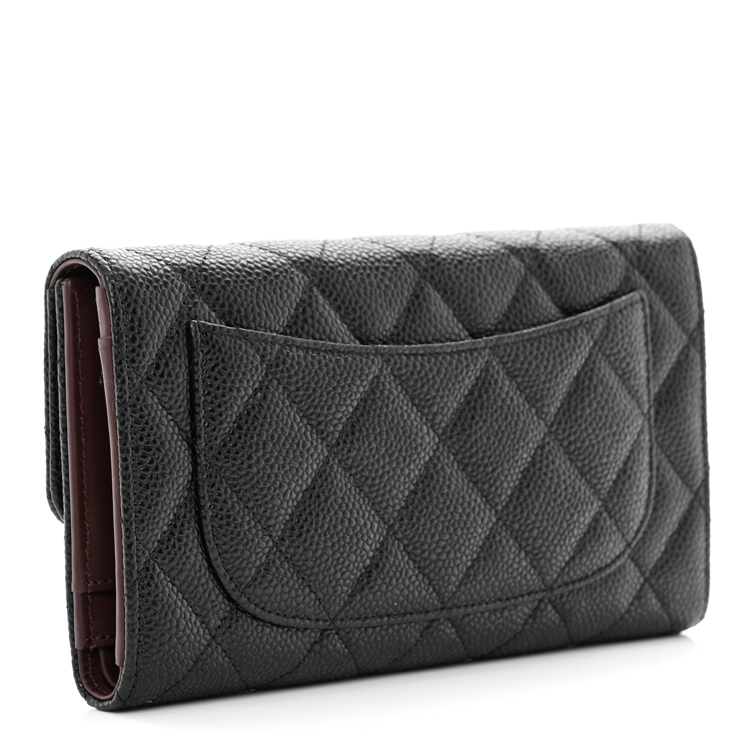 Chanel Caviar Quilted Large Flap Wallet Black 3 of 13