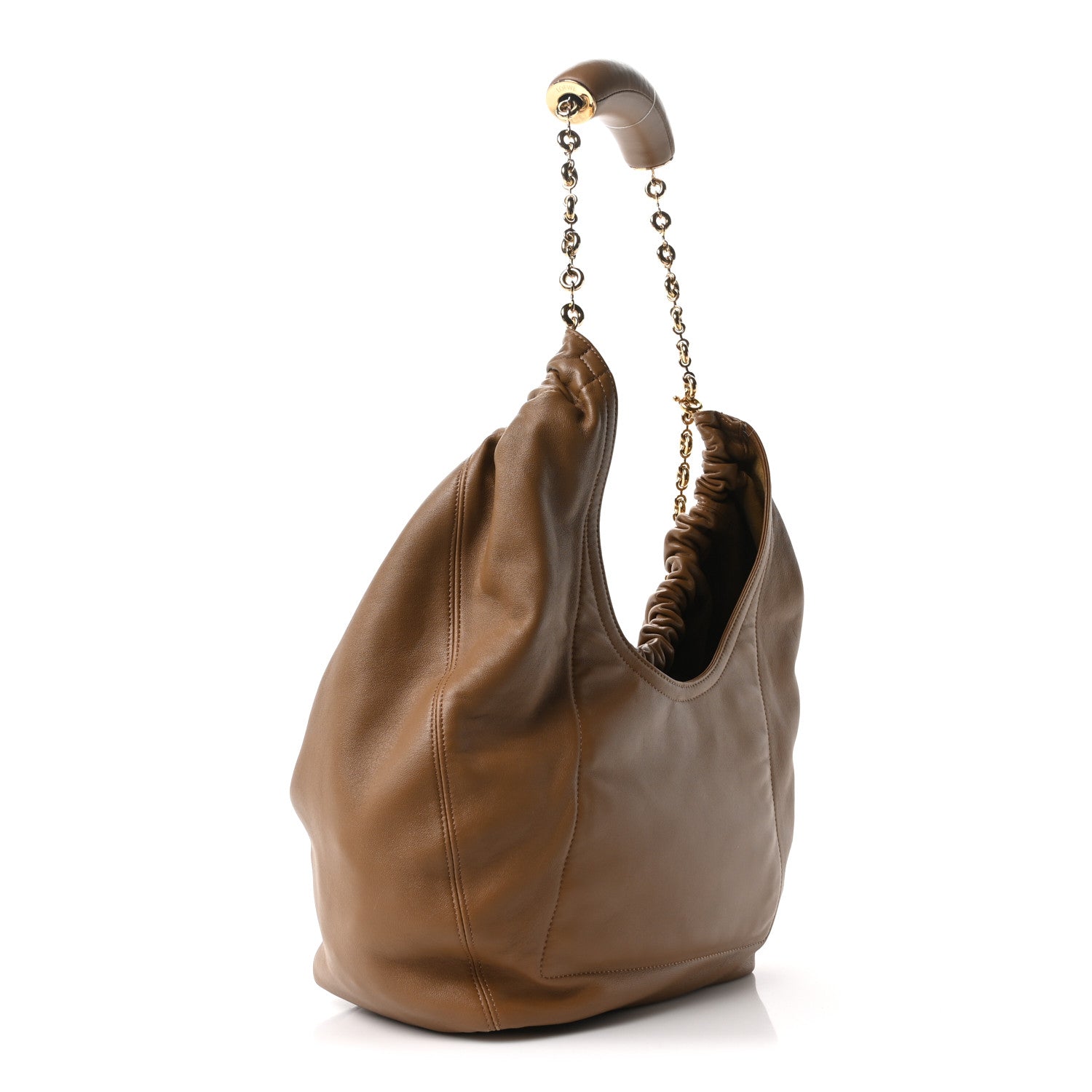 Loewe Mellow Nappa Medium Squeeze Bag Oak 3 of 9