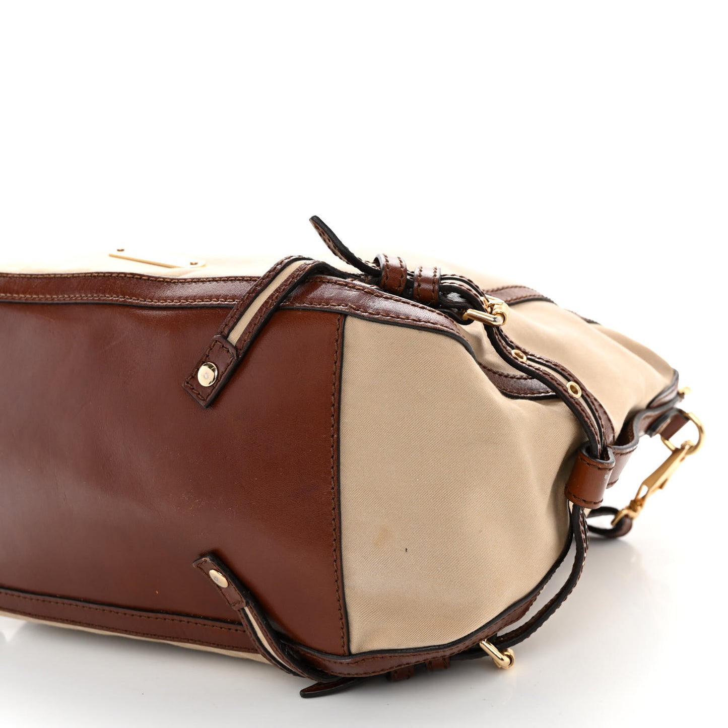 Canvas Calfskin Canterbury Tote