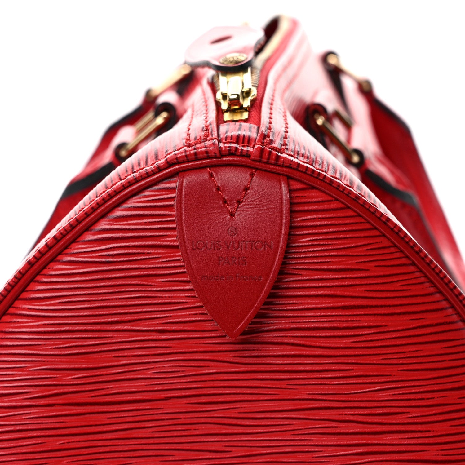 Louis Vuitton Epi Speedy 30 Castillan Red 6 of 10