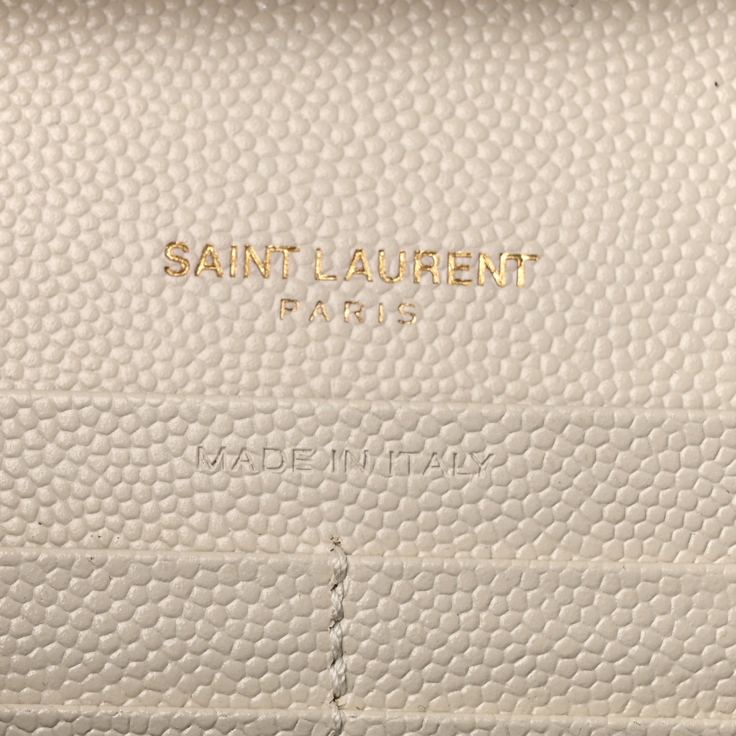 Grain De Poudre Mixed Matelasse Triquilt Monogram Chain Wallet Crema Soft