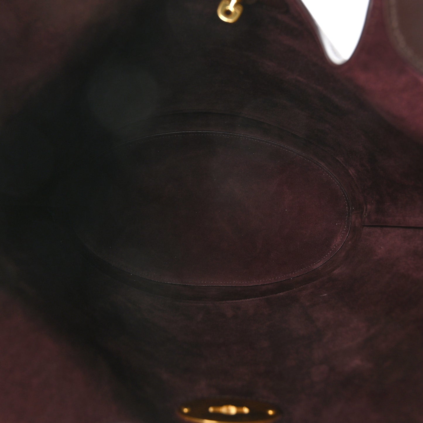 Small Classic Grain Silky Calfskin Lily Tote Oxblood