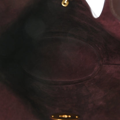 Mulberry Small Classic Grain Silky Calfskin Lily Tote Oxblood 5 of 7