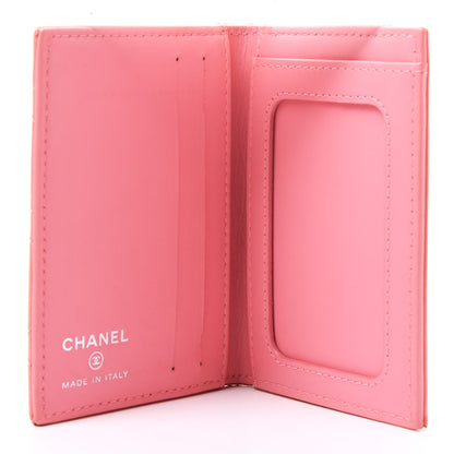 Chanel Patent Quilted Card Holder Wallet Light Pink 4 of 11