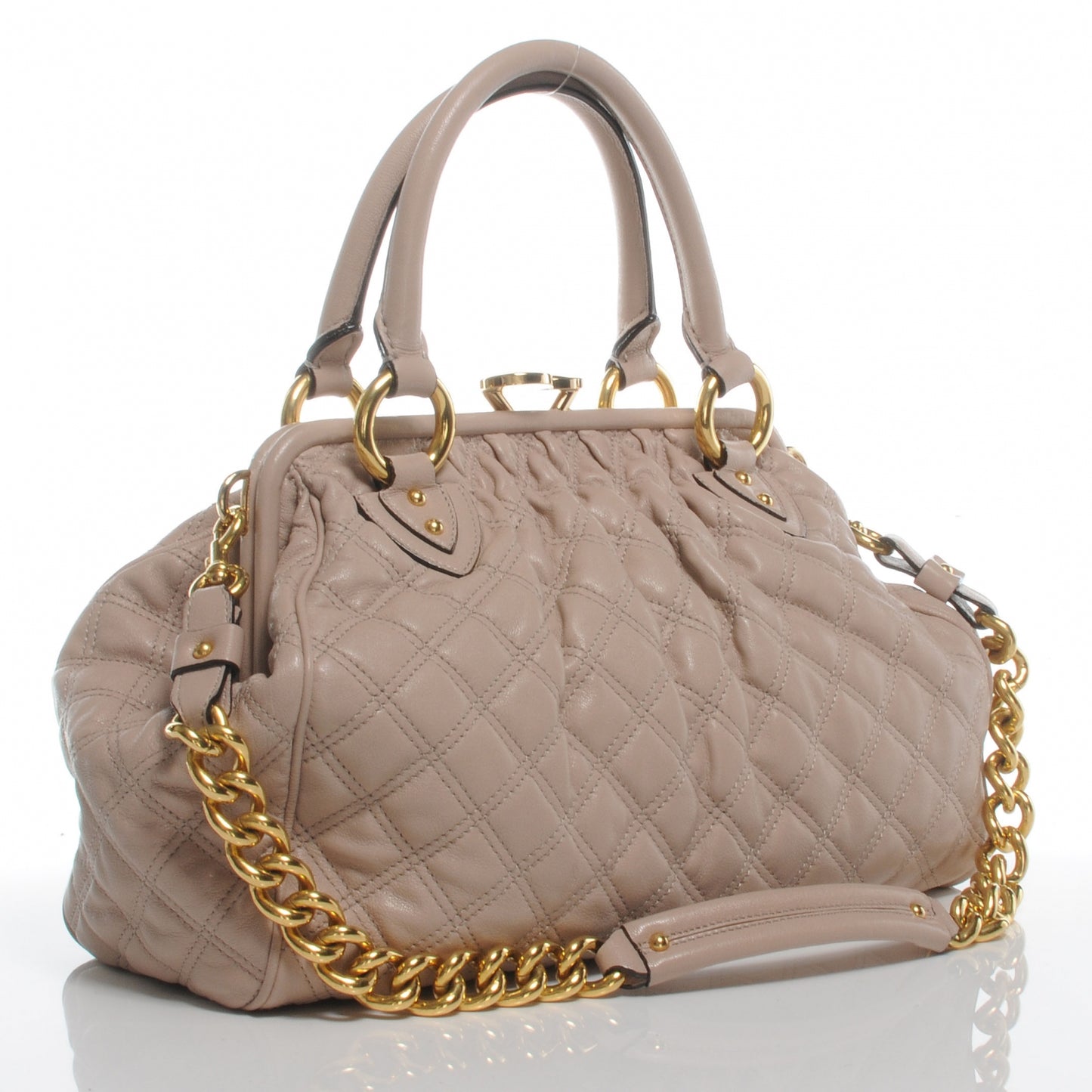 Quilted Leather Stam Blush