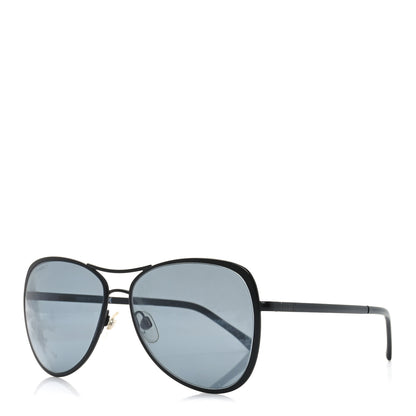 Chanel Pilot Summer Aviator Sunglasses 4223 Black 1 of 8