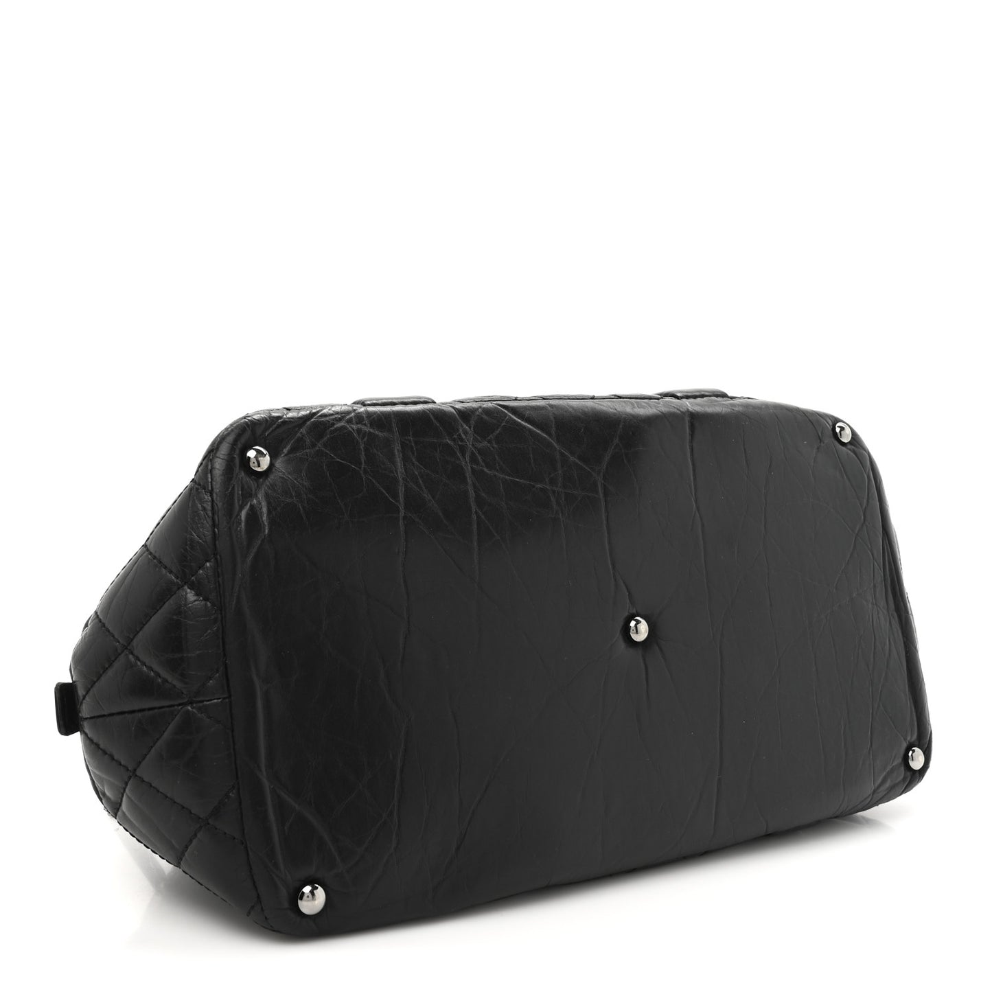 Lambskin Vintage Ligne Lady Braid Tote Black