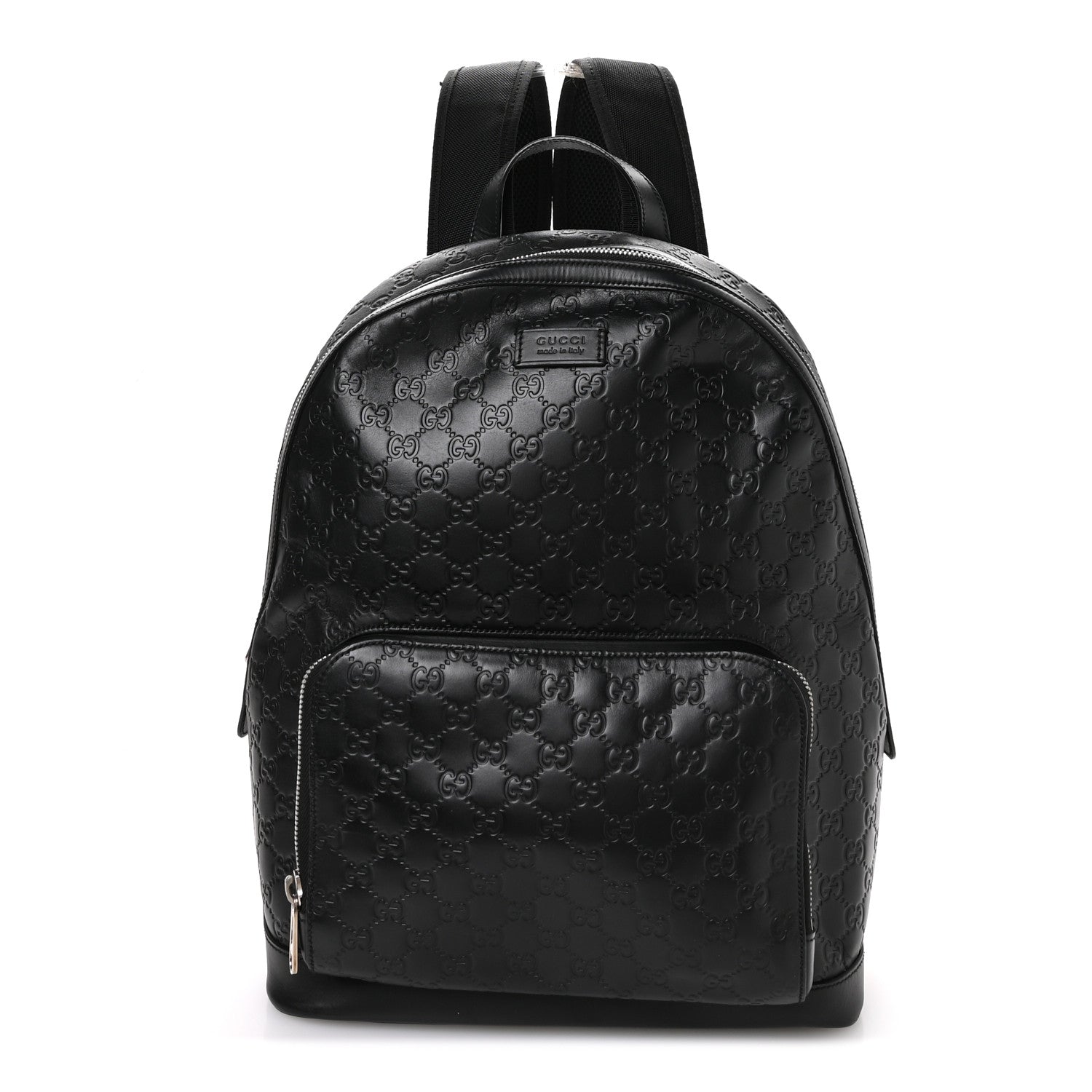 Gucci Guccissima Signature Day Backpack Black 1 of 11
