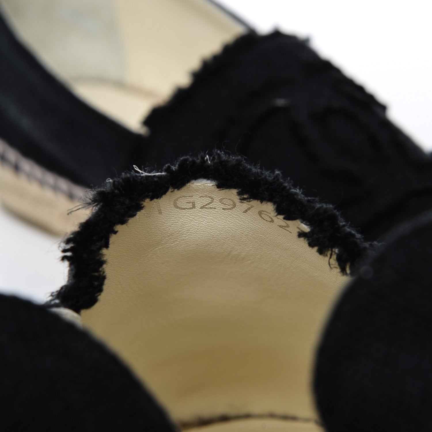 Chanel Linen CC Espadrilles 36 Black 8 of 9