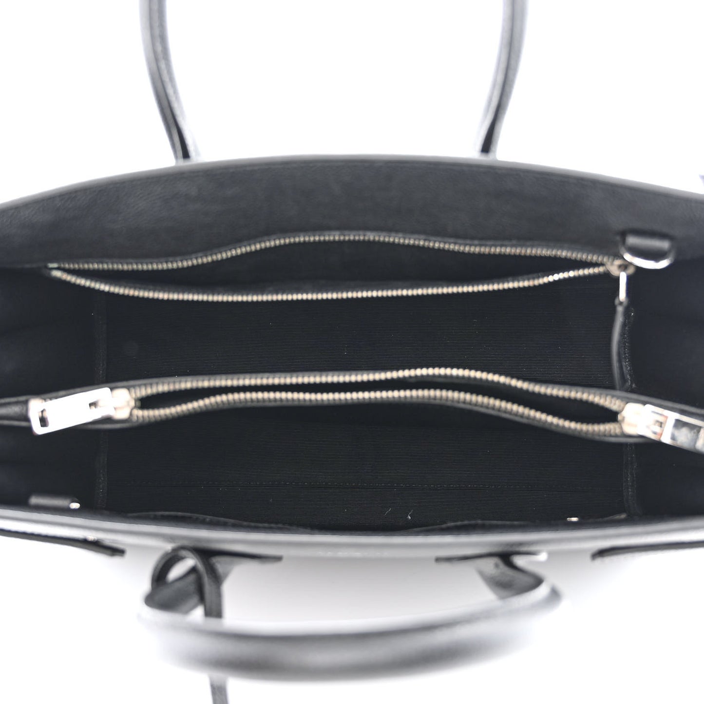 Grained Calfskin Small Sac De Jour Black