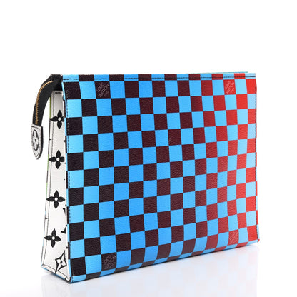 Louis Vuitton Damier Race Toiletry Pouch 26 Blue Vert 3 of 7