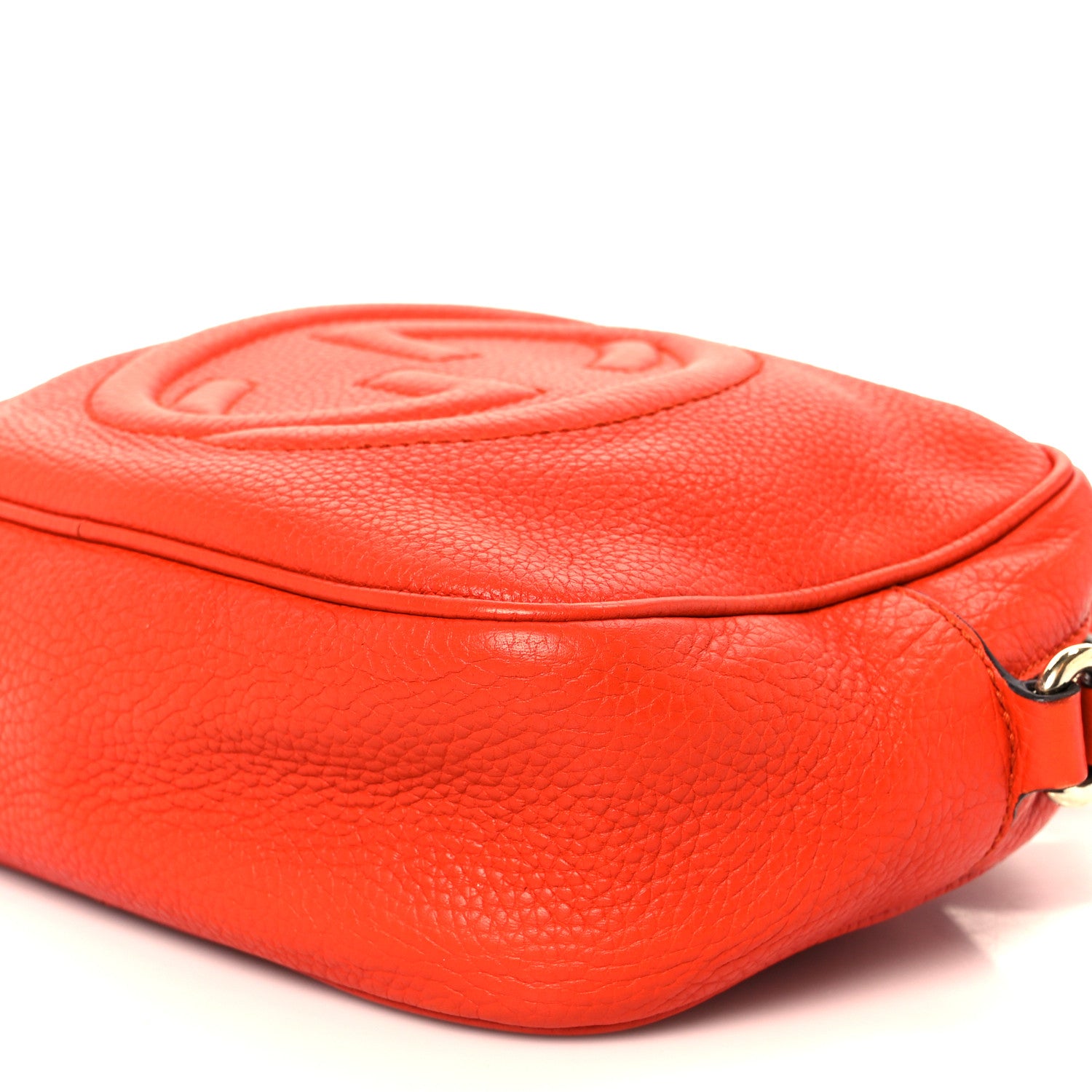 Gucci Pebbled Calfskin Small Soho Disco Bag Sun Orange 11 of 11