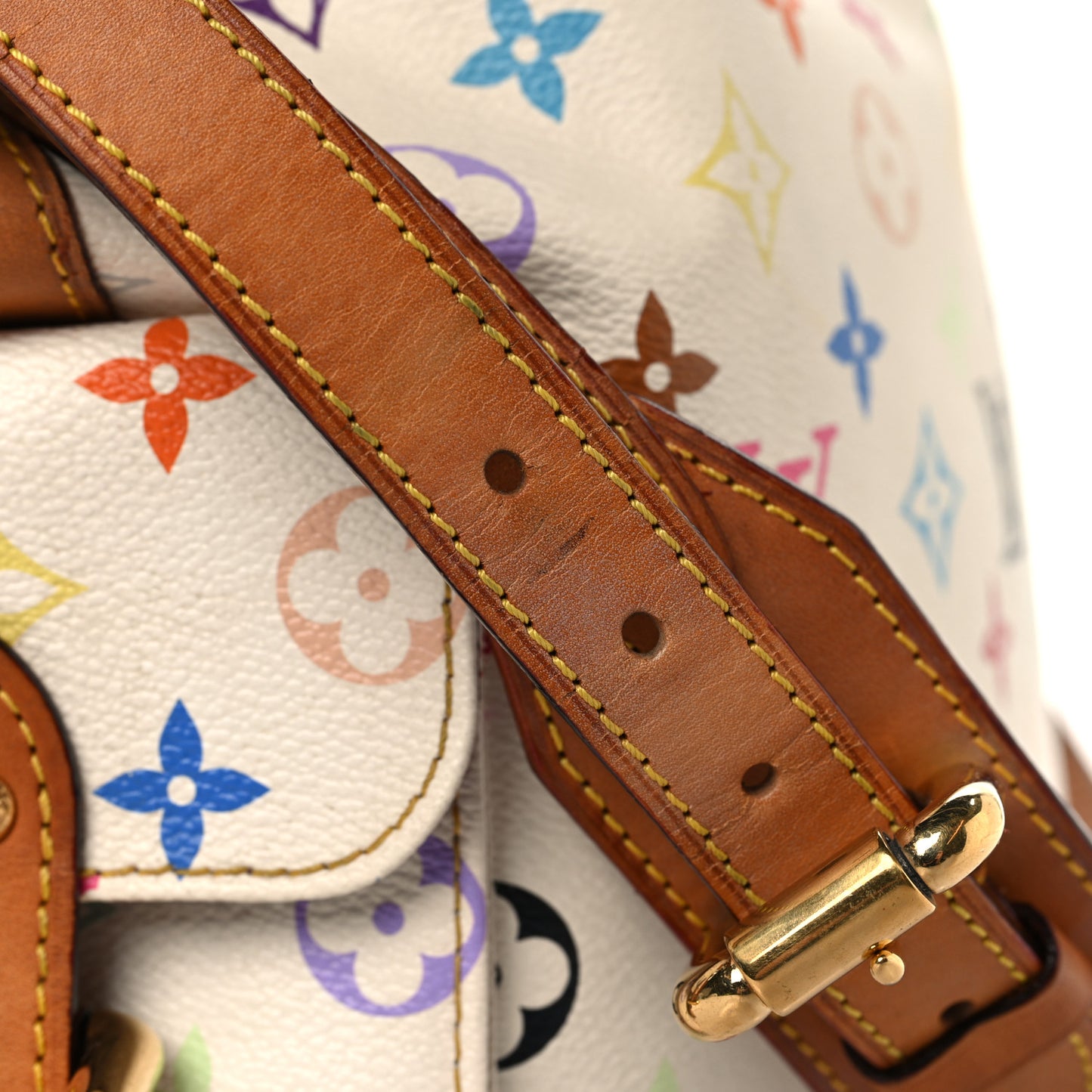 Monogram Multicolor Petit Noe White