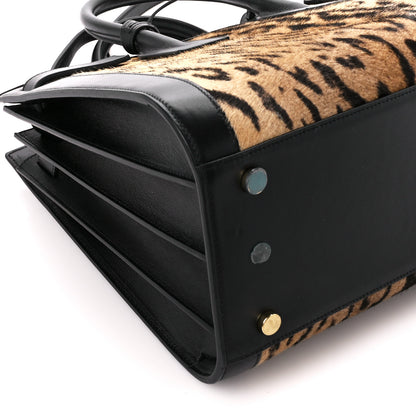 Saint Laurent Calf Hair Leopard Print Small Sac De Jour Black 11 of 12