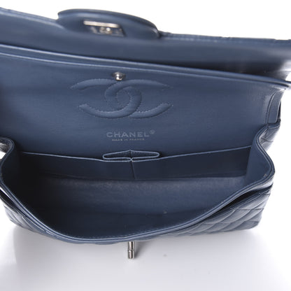 Chanel Lambskin Quilted Medium Double Flap Blue 5 of 11