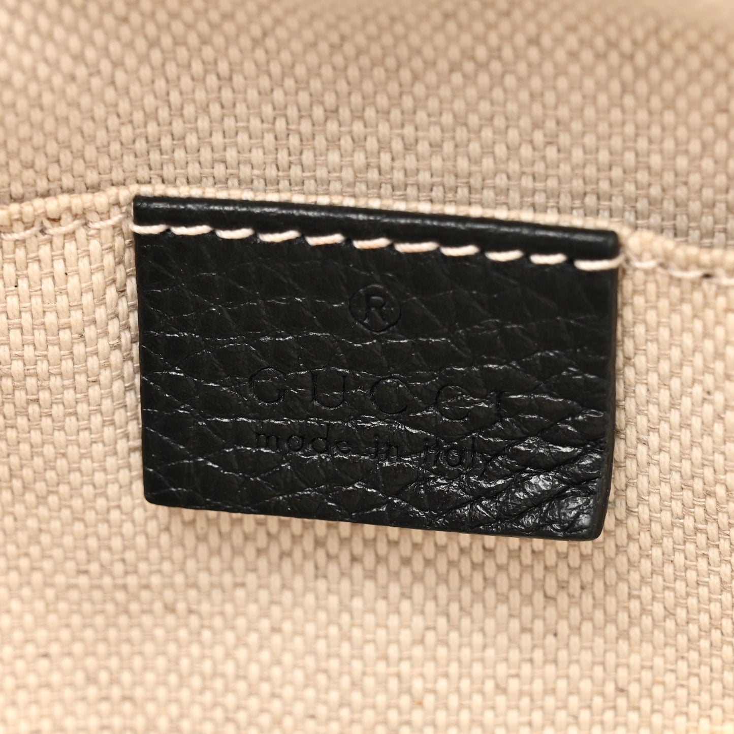 Pebbled Calfskin Small Soho Disco Bag Black