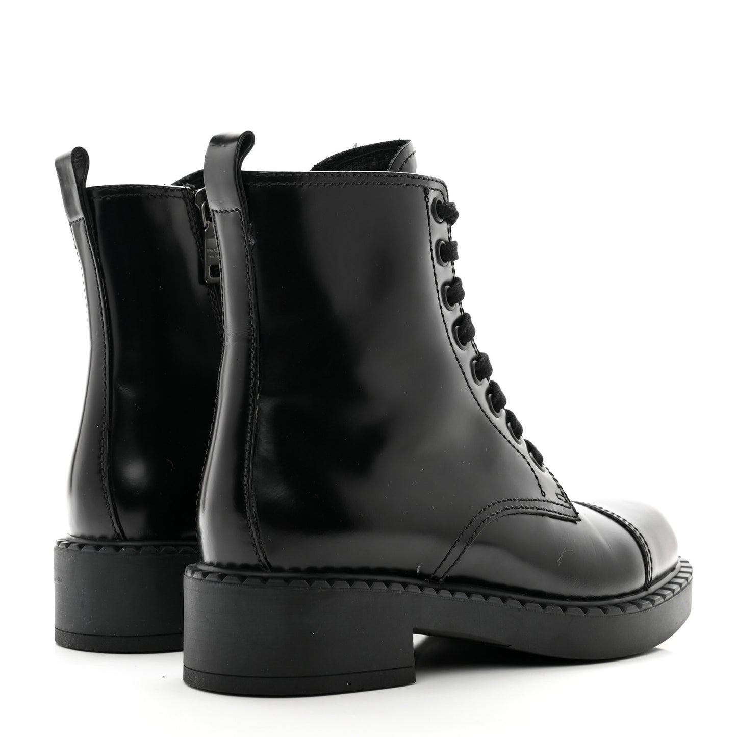Spazzolato Chocolate 50mm Combat Boots 36 Black