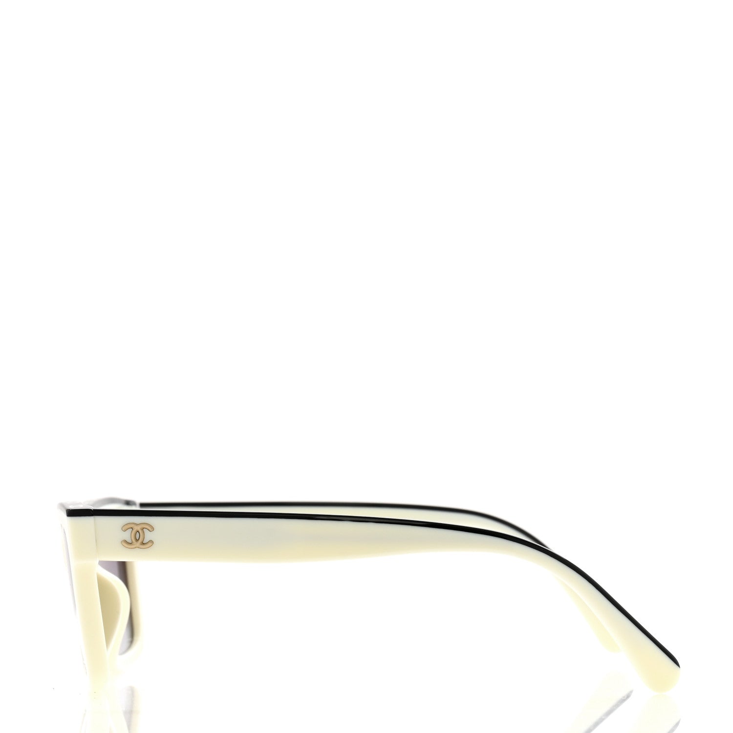 Chanel Acetate Square Sunglasses 5417 White Black 3 of 8