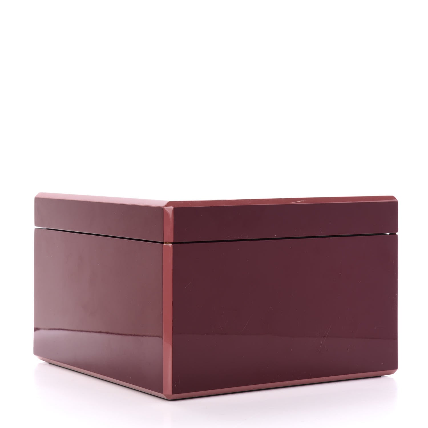 Hermes Lacquered Wood Smooth Taurillon Facettes Jewelry Box 4 of 11