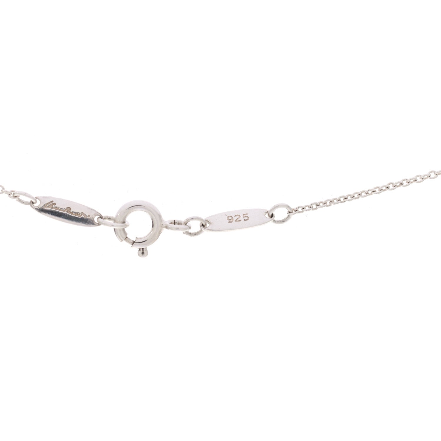 Tiffany Sterling Silver Elsa Peretti Infinity Cross Pendant Necklace 5 of 6