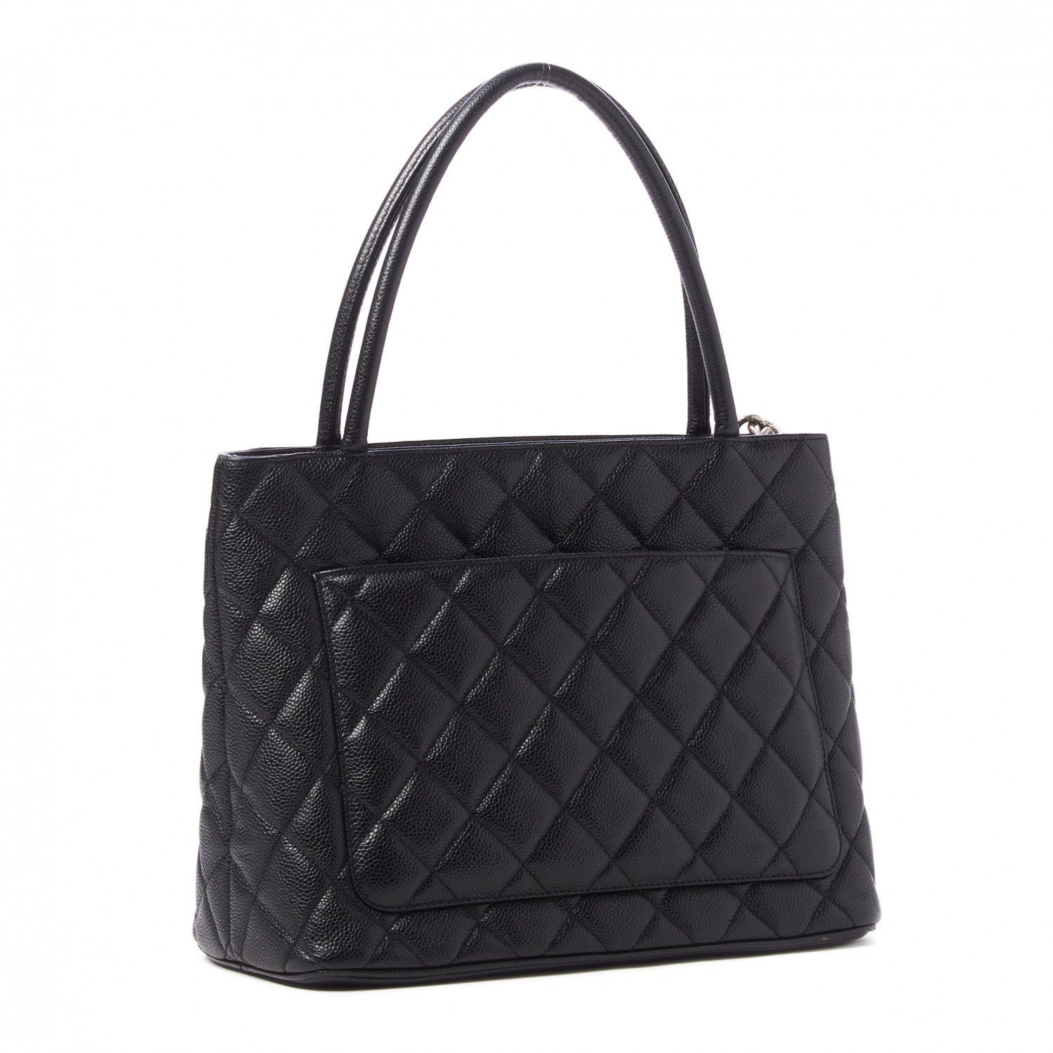 Chanel Caviar Quilted Medallion Tote Black 3 of 10