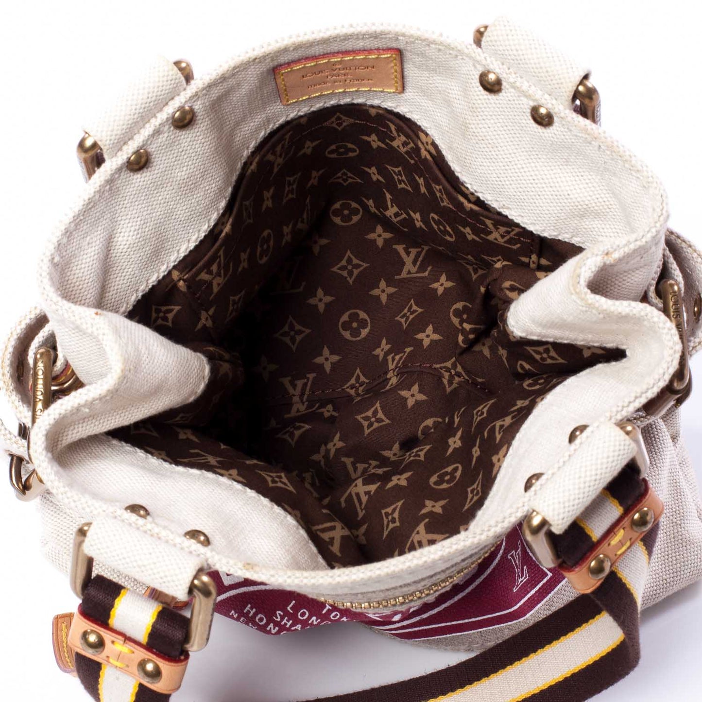 Toile Globe Shopper Cabas PM Red