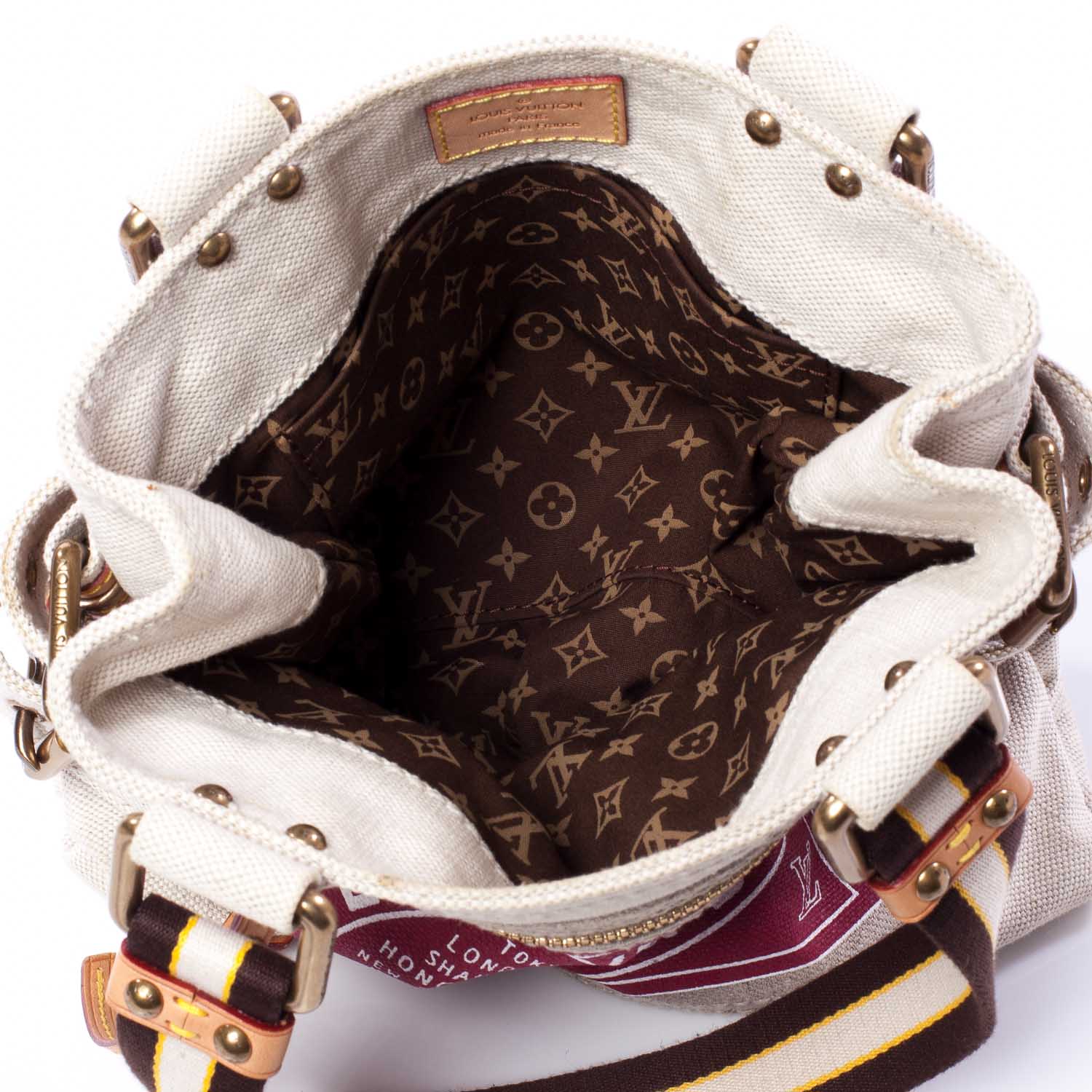 Louis Vuitton Toile Globe Shopper Cabas PM Red 9 of 10