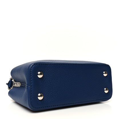 Louis Vuitton Taurillon Capucines Mini Blue 5 of 10