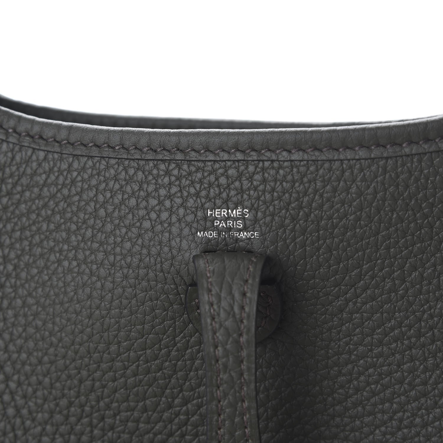 Hermes Taurillon Clemence Evelyne TPM Vert De Gris 8 of 10