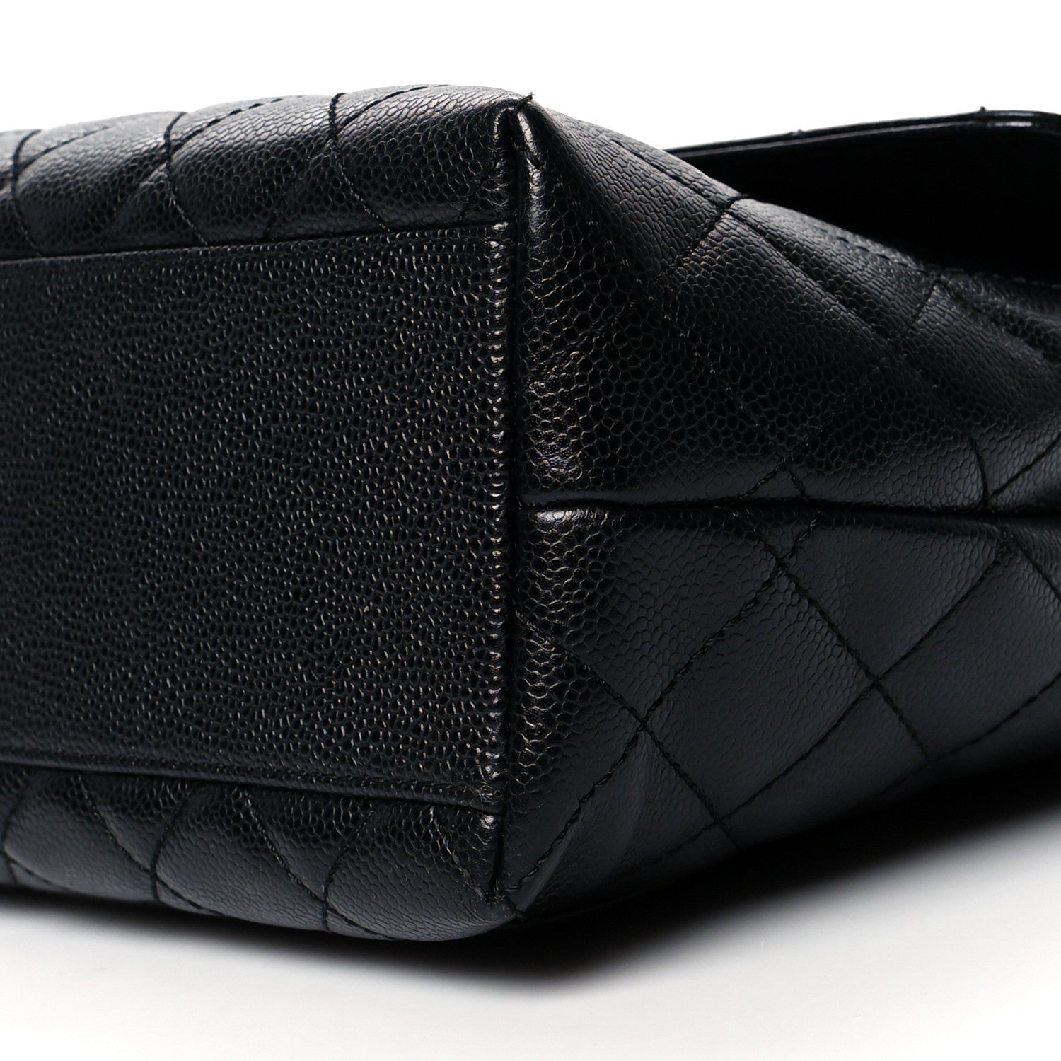 Chanel Caviar Quilted Jumbo Kelly Flap Black 10 of 13