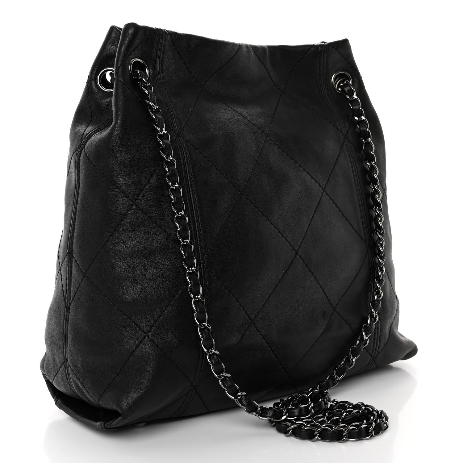Chanel Lambskin Quilted Small Soft Touch Shoulder Bag Black 3 of 10