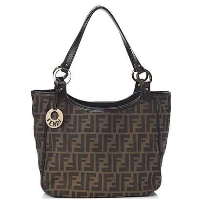 Fendi Zucca Small Chef Shopping Tote Tobacco Moro 1 of 14