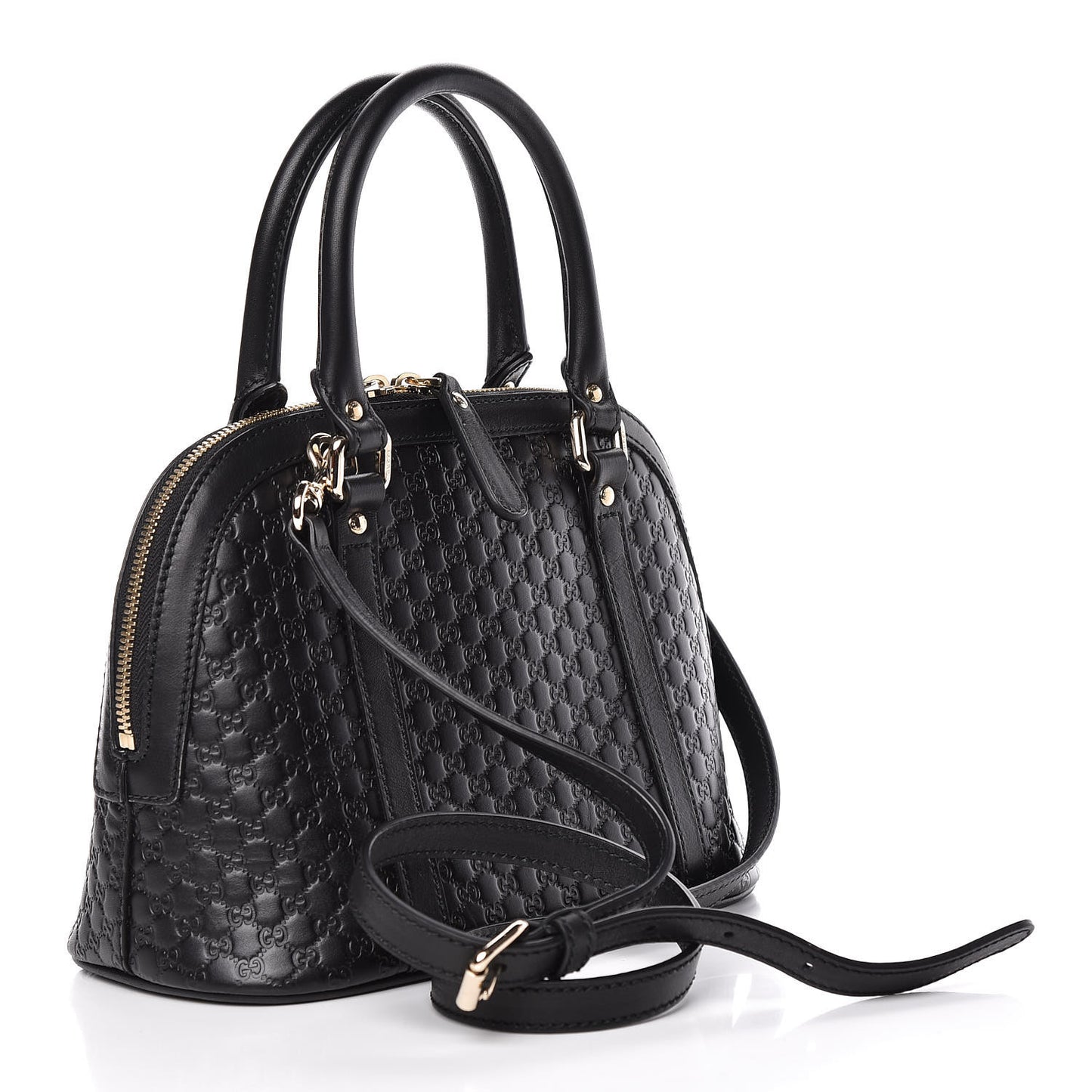 Microguccissima Mini Dome Bag Black