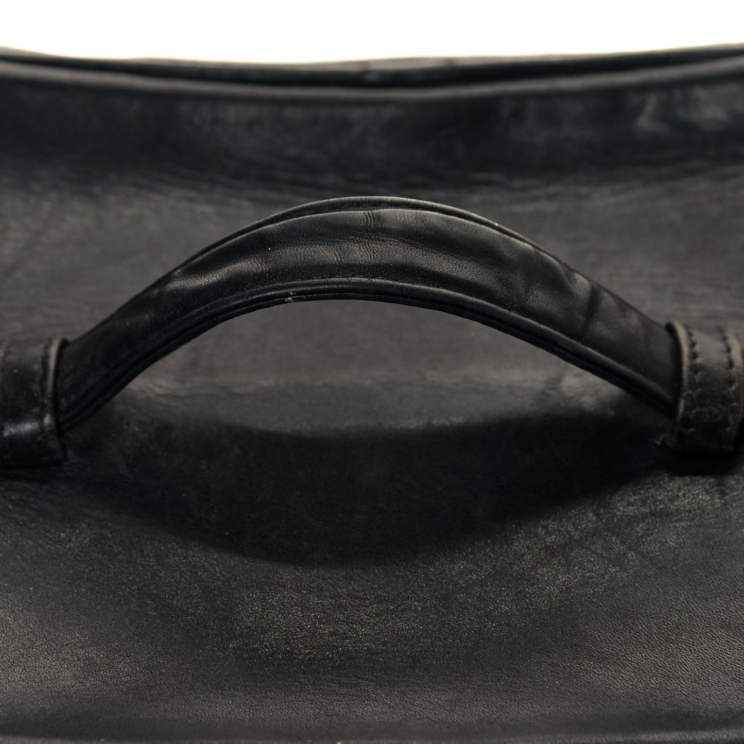 Lambskin Vanity Cosmetic Case Black