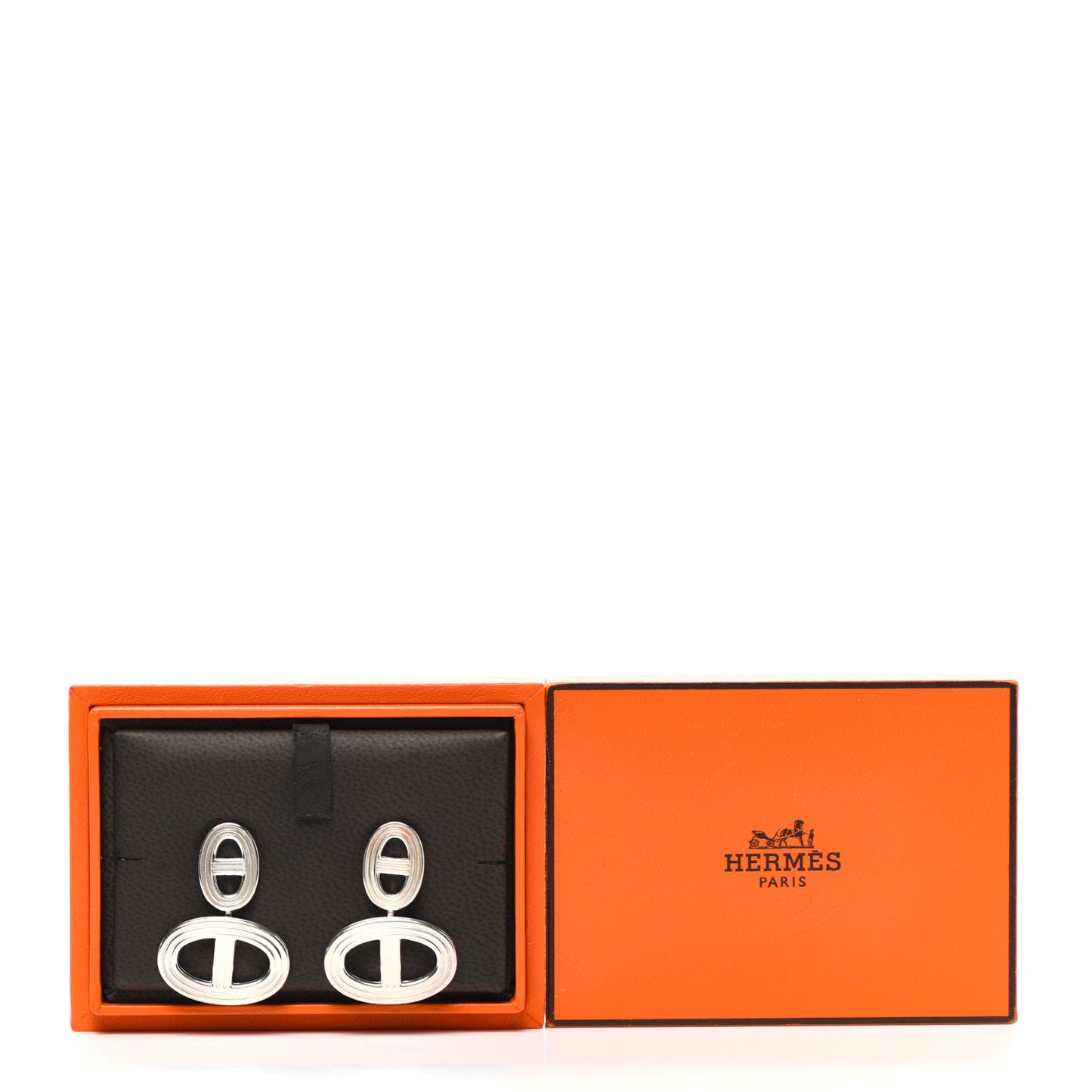 Sterling Silver GM Chaine D'Ancre 24 Earrings