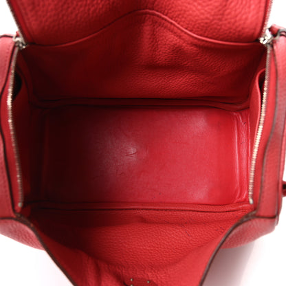Hermes Taurillon Clemence Lindy 26 Rose Jaipur 5 of 10
