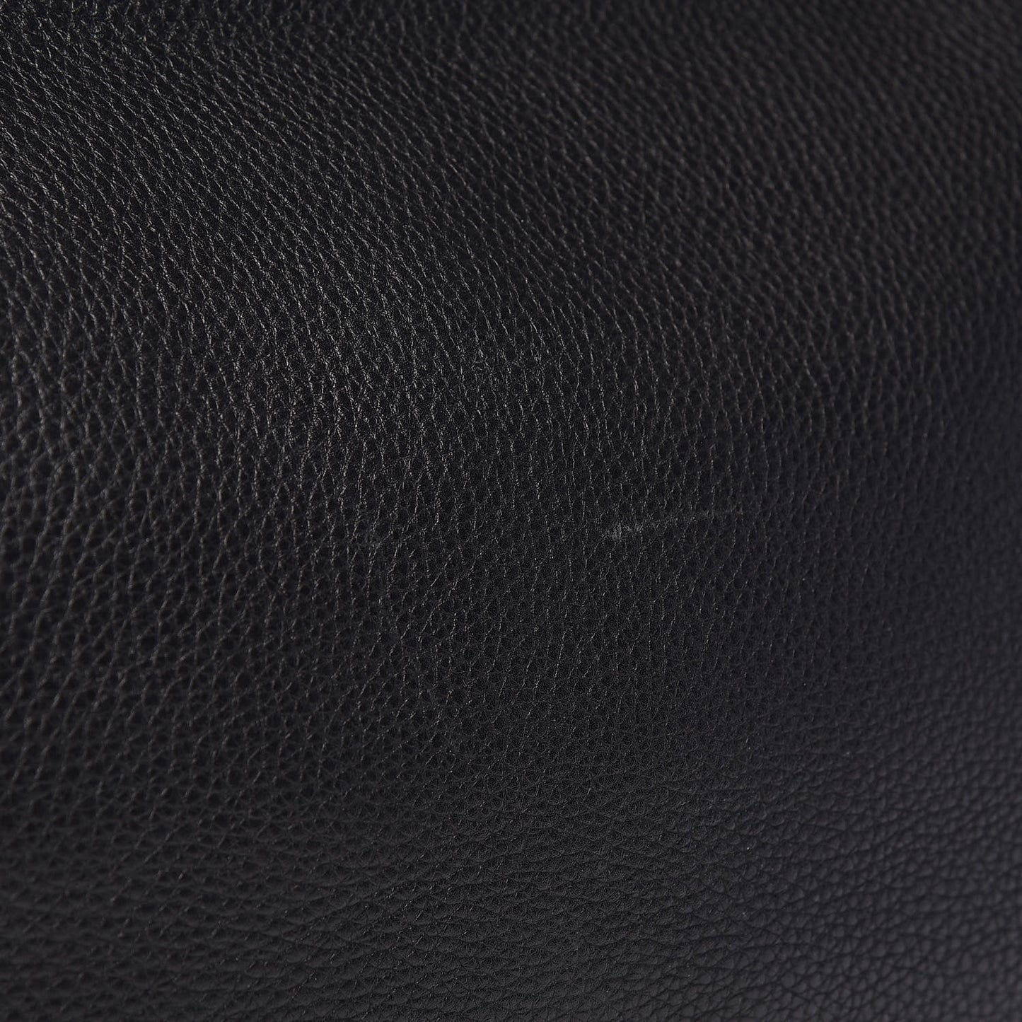 Grained Calfskin Rockstud Shoulder Tote Black