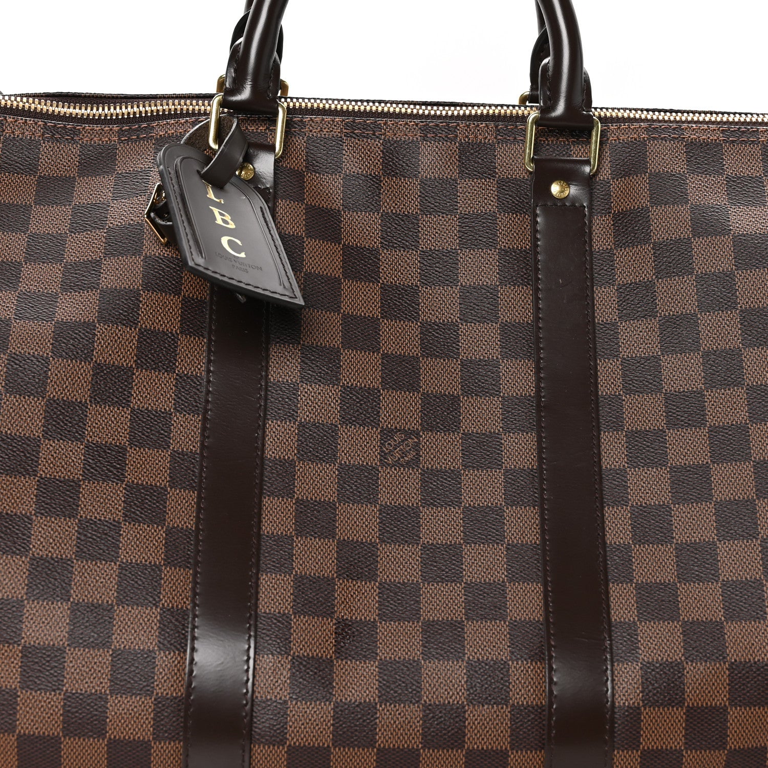 Louis Vuitton Damier Ebene Keepall Bandouliere 55 7 of 12