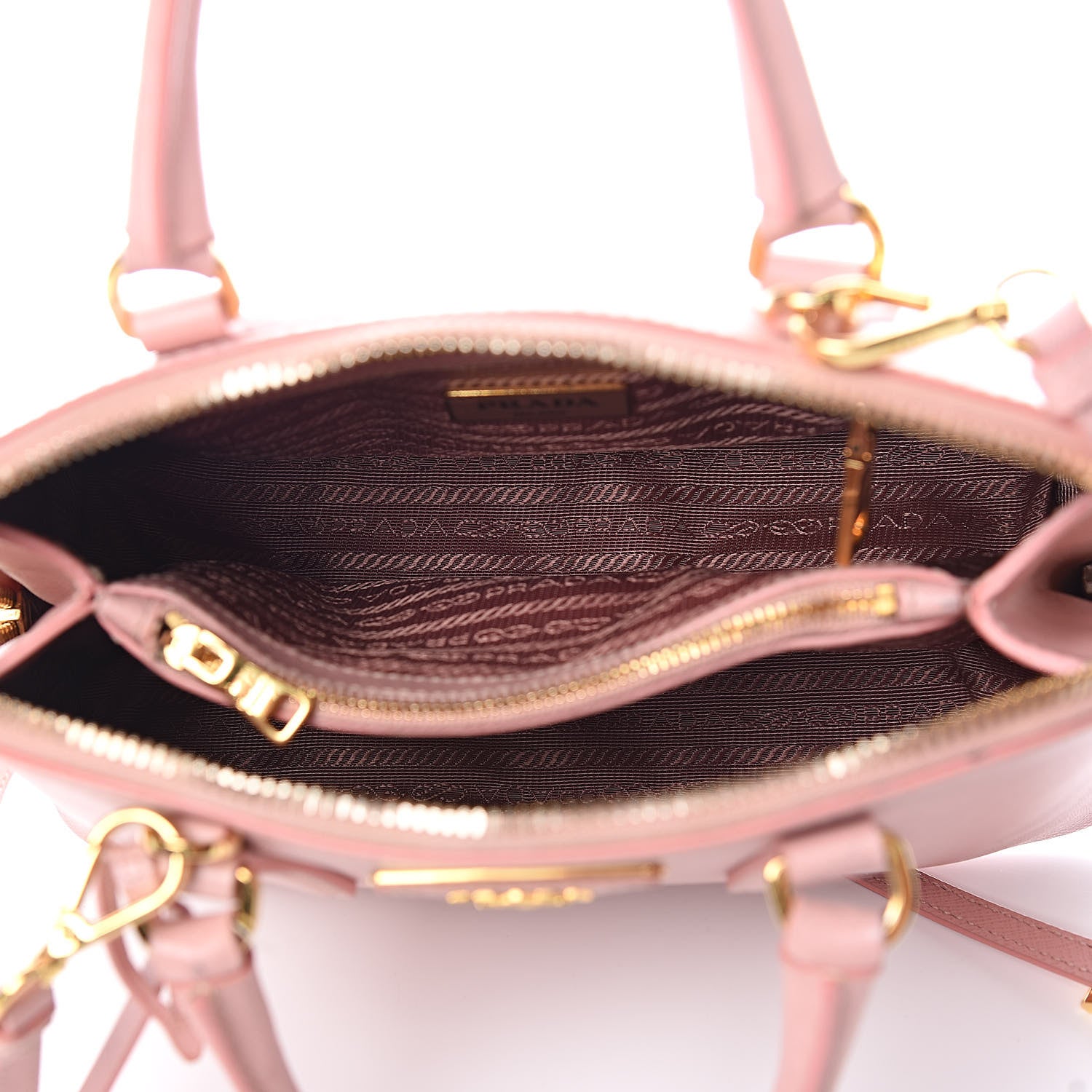 Prada Saffiano Lux Small Promenade Tote Orchidea 5 of 12