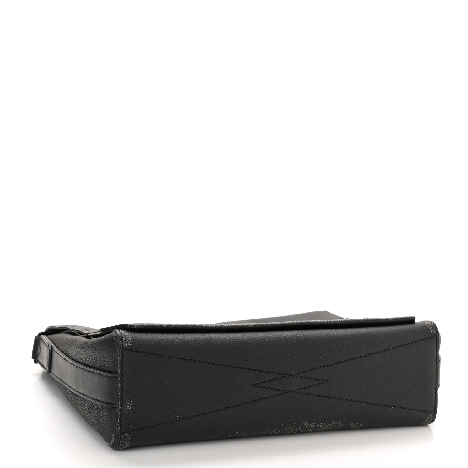 Louis Vuitton Calfskin Aerogram Messenger Black 4 of 11