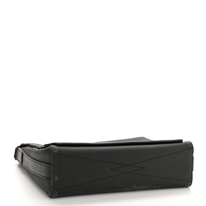 Louis Vuitton Calfskin Aerogram Messenger Black 4 of 11