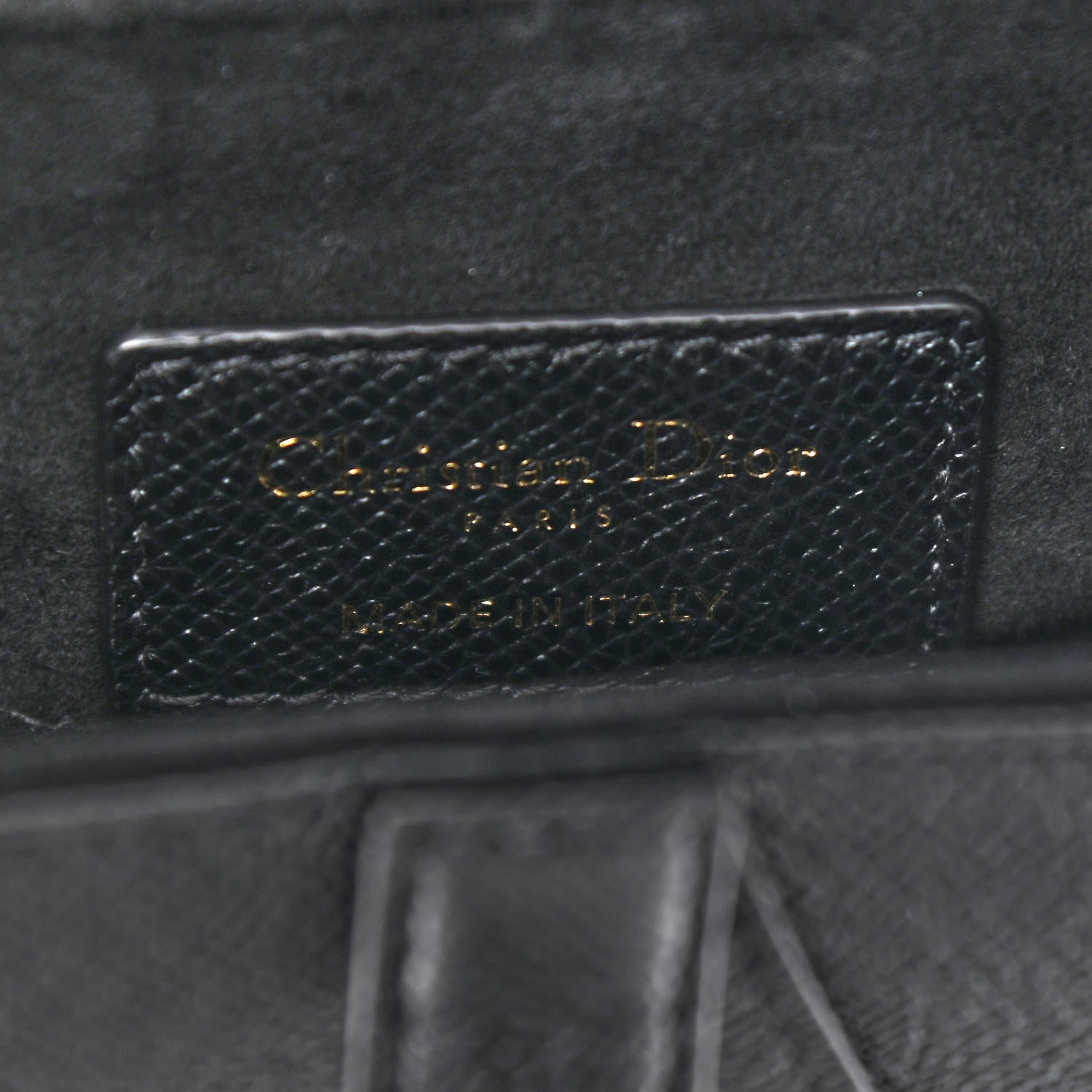 Christian Dior Grained Calfskin Mini Saddle Bag Black 6 of 9