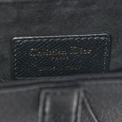 Christian Dior Grained Calfskin Mini Saddle Bag Black 6 of 9