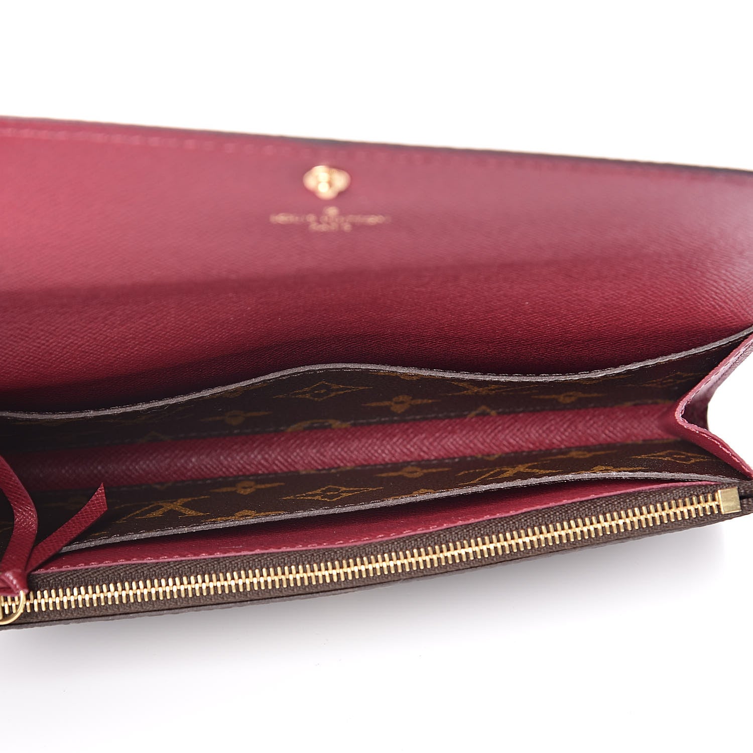Louis Vuitton Monogram Emilie Wallet Fuchsia 5 of 6