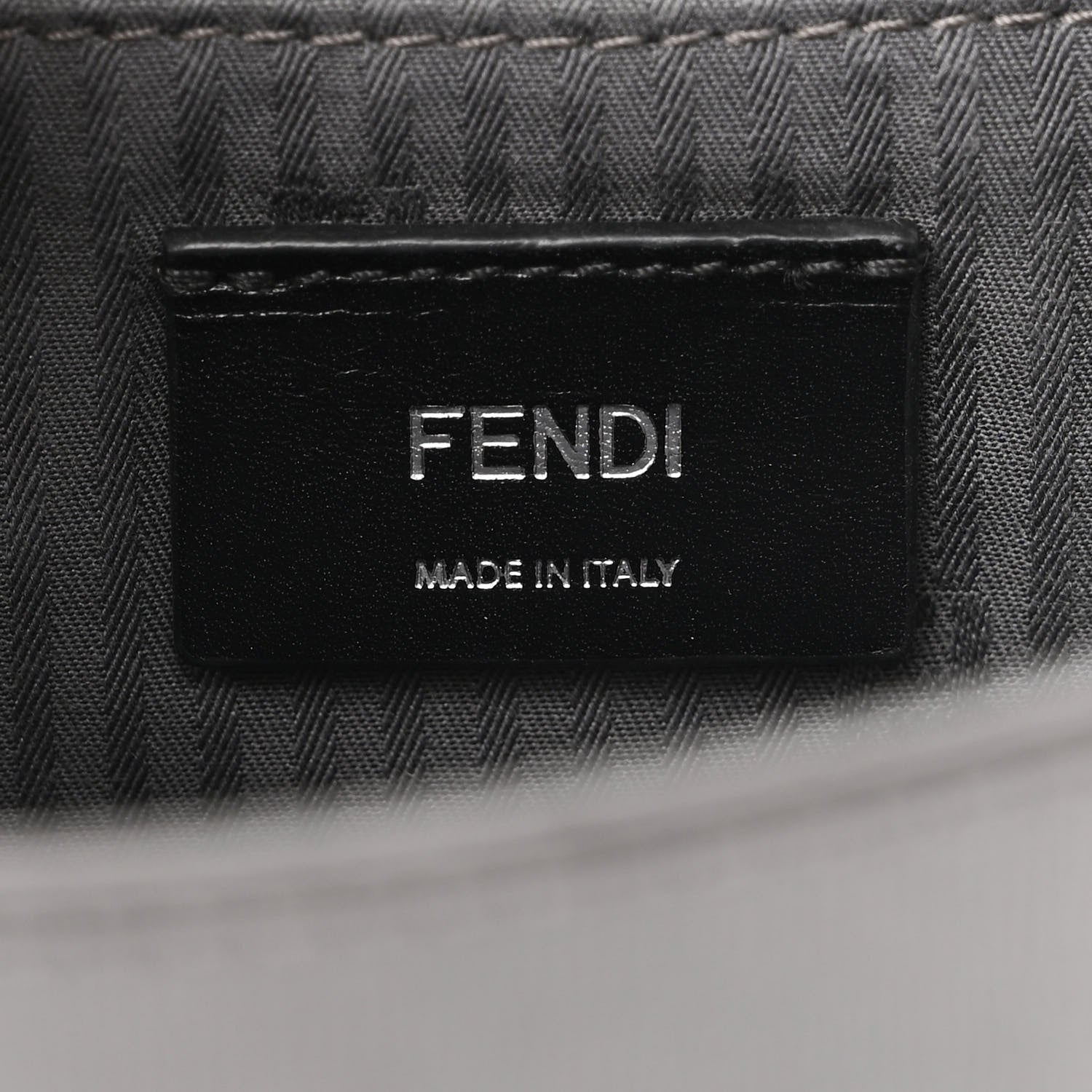 Fendi Vitello Elite Flamingo Demi Jour Shoulder Bag Grey 6 of 10