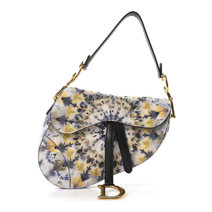 Christian Dior Calfskin Embroidered Kaleidiorscopic Saddle Bag Multicolor 1 of 9
