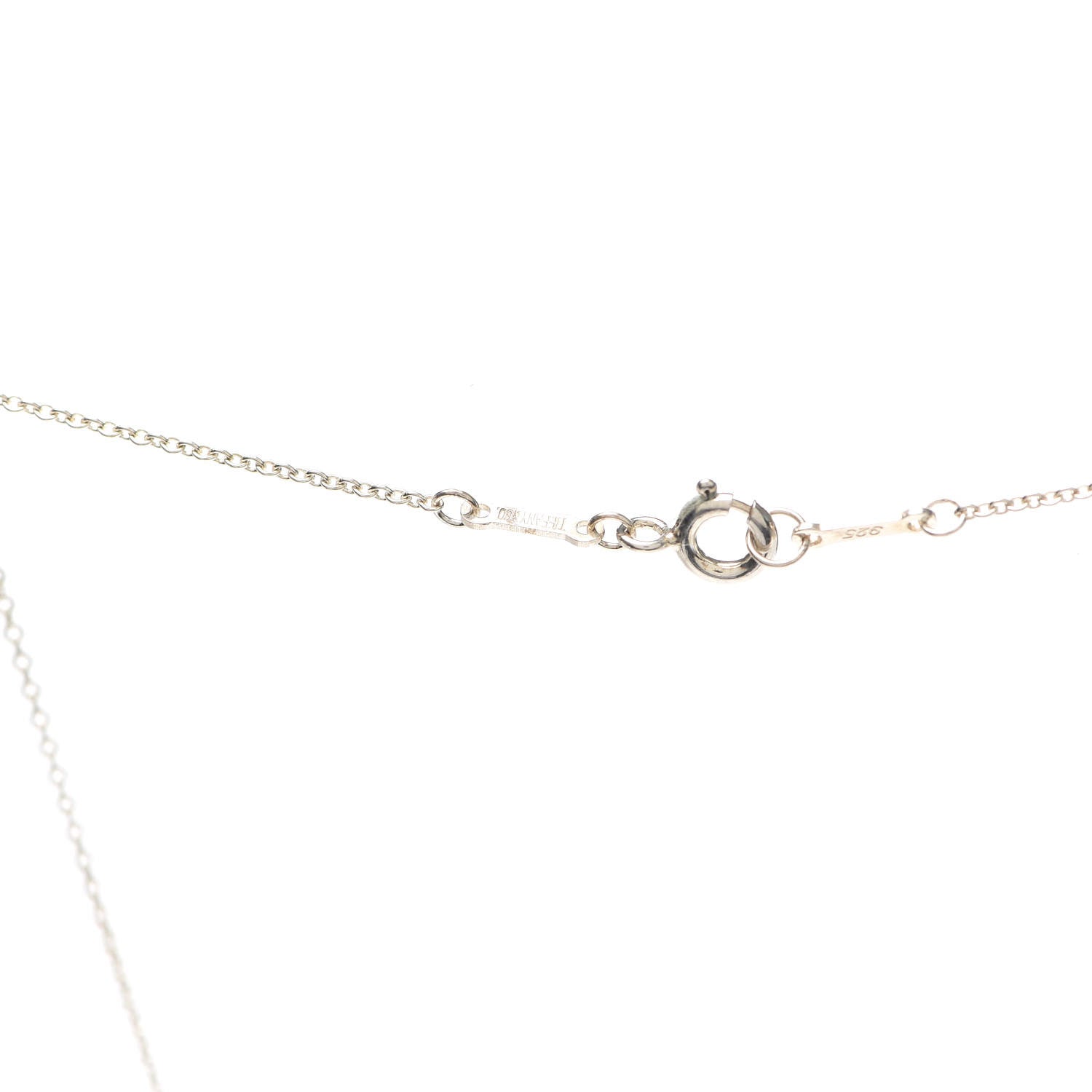 Tiffany Sterling Silver 16mm Elsa Peretti Open Heart Pendant Necklace 5 of 6