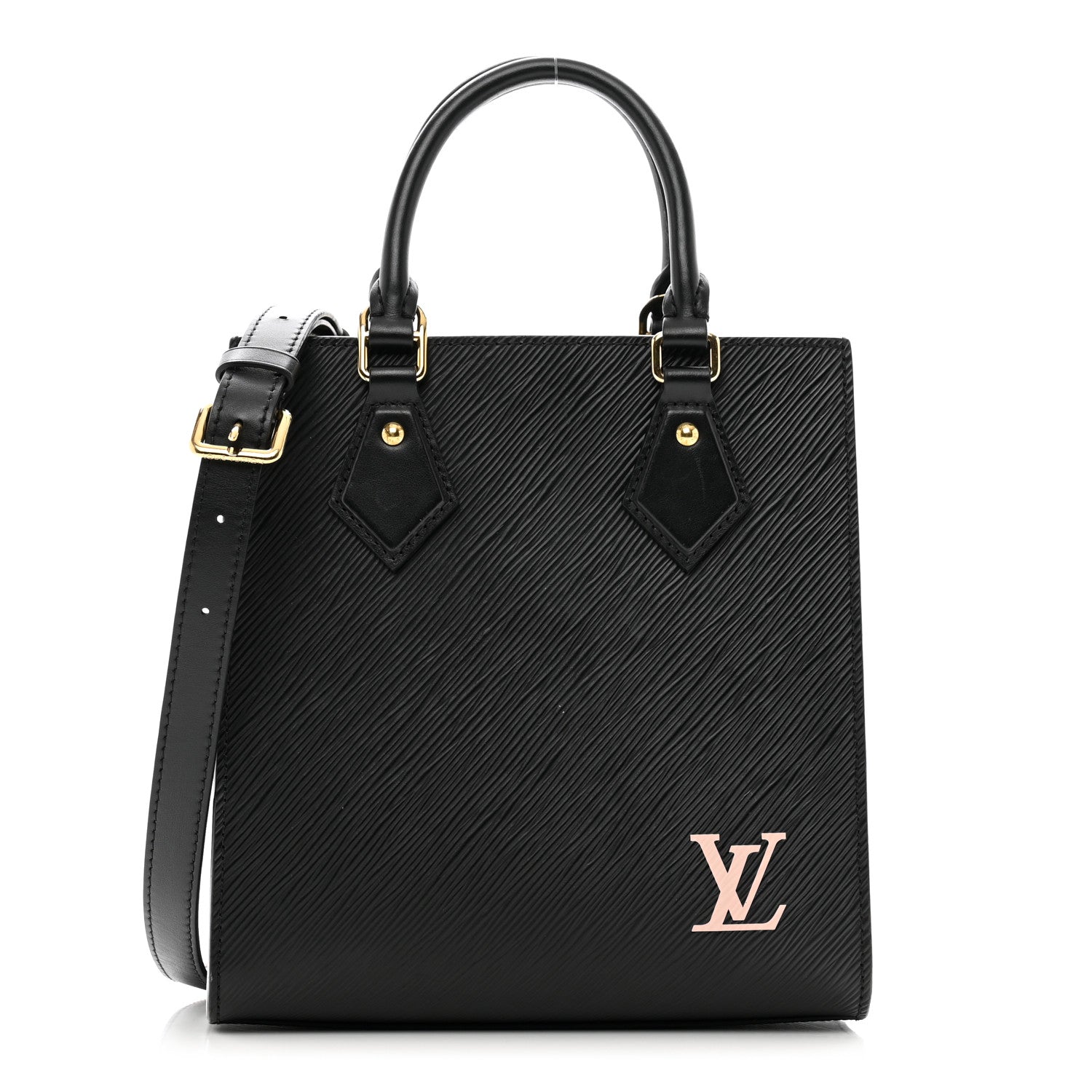 Louis Vuitton Epi Sac Plat BB Black 1 of 10