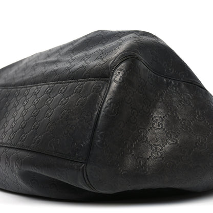 Gucci Guccissima Medium Sukey Tote Black 9 of 10