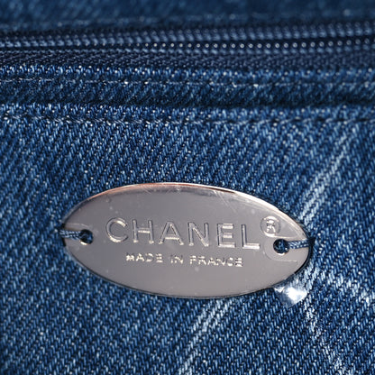 Chanel Denim CC Quilted Mini Square Flap Blue 6 of 10